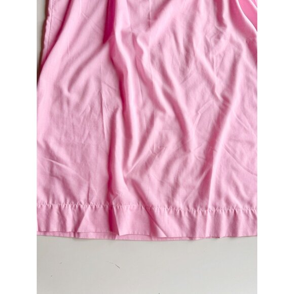 Vintage Pink Polycotton Voile Lace Embroidered Trim Peignoir Nightgown, One Size - Picture 13 of 16